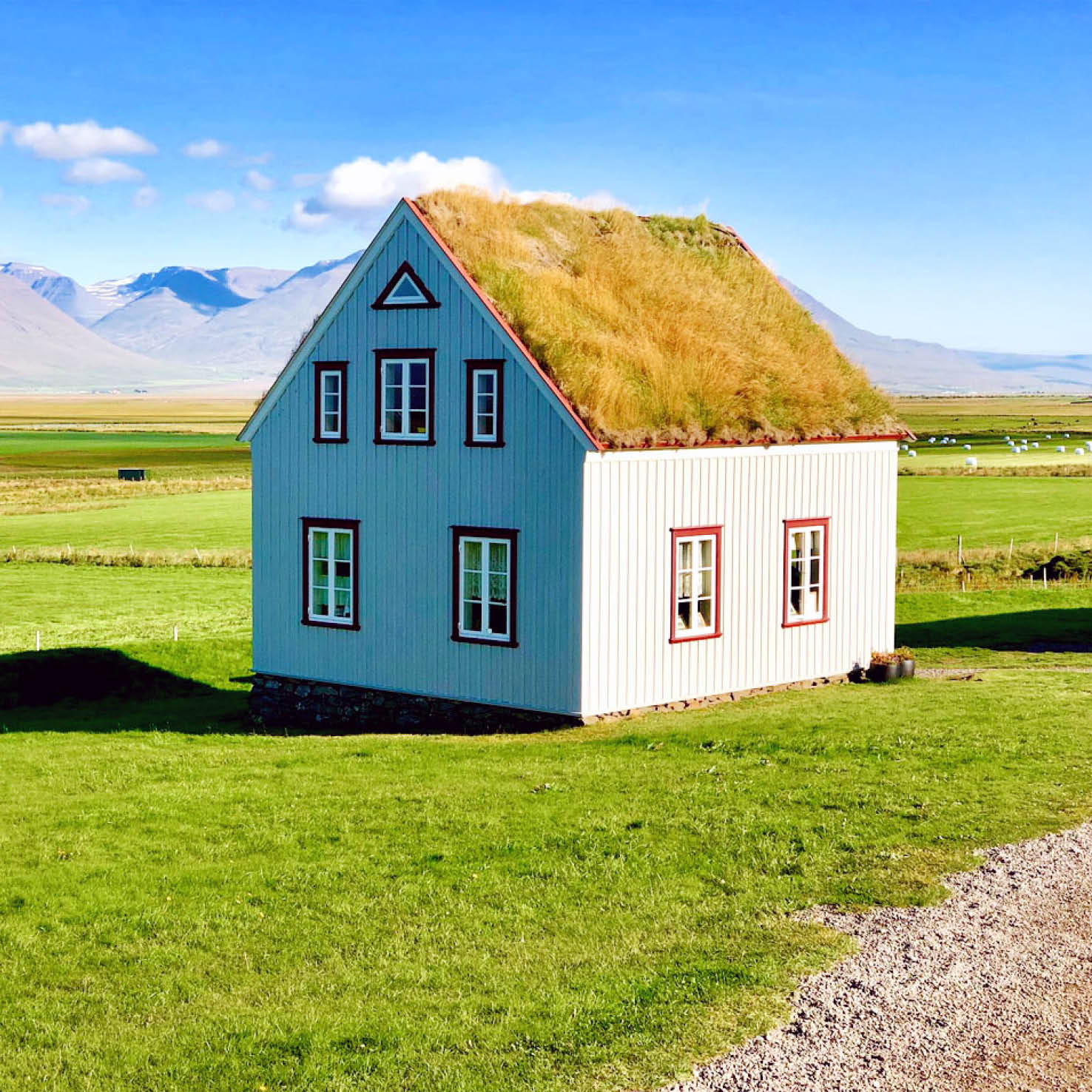 Architektur Wellblechhaus auf Island